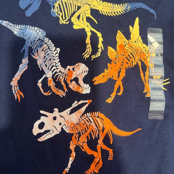 Carters dinosaur long sleeve Top blue size 24 months - Picture 2 of 2